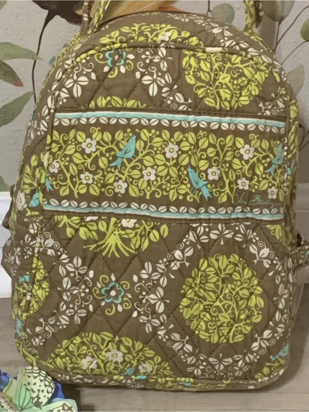 💎 Vera Bradley Sittin In A Tree Let’s Do Lunch Lunchbox Quilted Floral Print